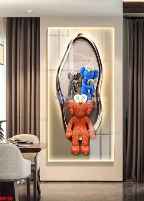 File gốc File tranh kawas gấu bearbrick KW726 (phiên bản chuẩn) để in ấn