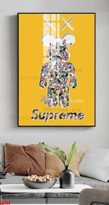 File in trần File tranh kawas gấu bearbrick KW739 (bản gốc) phong cảnh