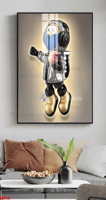 File tranh File tranh kawas gấu bearbrick KW743 (bản gốc) treo quán cafe