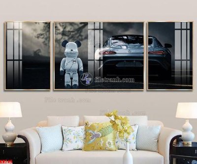 File gốc File tranh kawas gấu bearbrick KW745 (phong cách) châu Âu