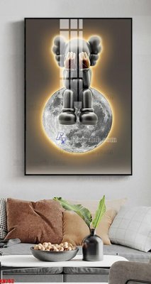 File ảnh File tranh kawas gấu bearbrick KW752 (gốc) in PP, decal