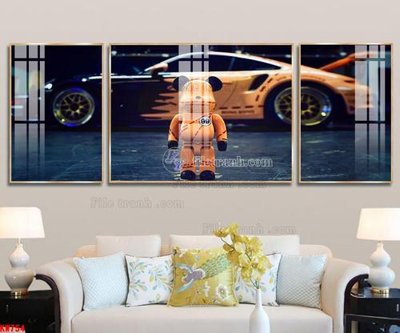 File gốc File tranh kawas gấu bearbrick KW754 (ảnh chi tiết) để in ấn