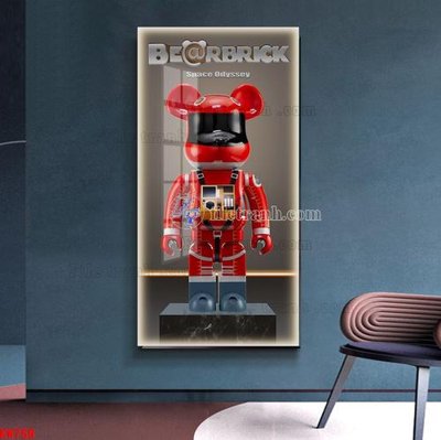 File gốc File tranh kawas gấu bearbrick KW759 (cho in 3D) độc đáo