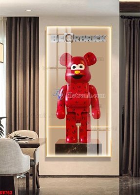File tranh File tranh kawas gấu bearbrick KW763 (file gốc) chuẩn màu in