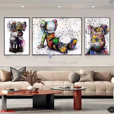 Tải file tranh File tranh kawas gấu bearbrick KW783 (gốc) tại Filetranh.com