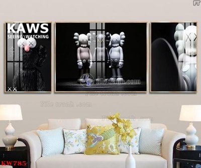 Tải file File tranh kawas gấu bearbrick KW785 (gốc) để in ấn ngay