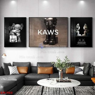 File gốc File tranh kawas gấu bearbrick KW793 (dành cho quảng cáo)
