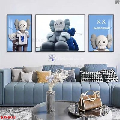 File tranh File tranh kawas gấu bearbrick KW803 (gốc) chủ đề thiên nhiên