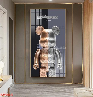 Tải về hình ảnh gốc File tranh kawas gấu bearbrick KW825 sắc nét