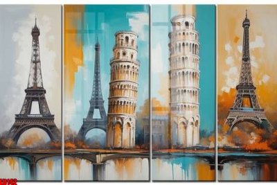 Cung cấp file tranh gốc File gốc in tranh paris tháp Eiffel LD142 độc quyền