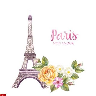 Hình ảnh gốc File gốc in tranh paris tháp Eiffel LD165 (để in khổ lớn)
