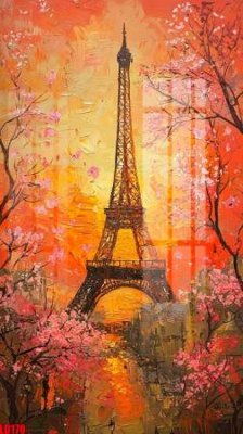 Cung cấp file tranh gốc File gốc in tranh paris tháp Eiffel LD170 độc quyền