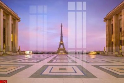 Mua file gốc File gốc in tranh paris tháp Eiffel LD171 (PSD) tại Filetranh.com