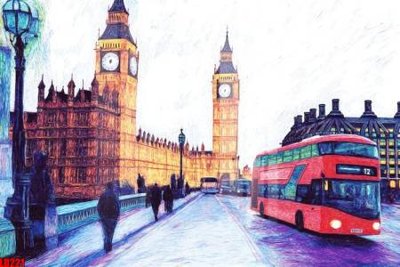 File in mica File gốc in tranh paris tháp Eiffel LD221 (bản gốc) siêu trong