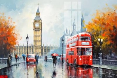 File tranh File gốc in tranh paris tháp Eiffel LD224 (gốc) chủ đề trẻ em