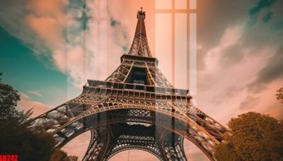 Download file gốc File gốc in tranh paris tháp Eiffel LD242 (in lụa) nghệ thuật