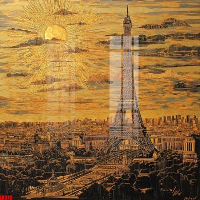 Ảnh gốc File gốc in tranh paris tháp Eiffel LD310 (nét căng) in mica