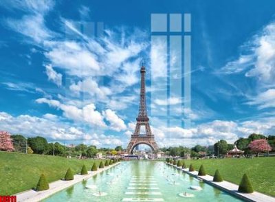 File gốc File gốc in tranh paris tháp Eiffel LD311 (in 3D) cho trang trí