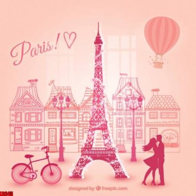 Tải file File gốc in tranh paris tháp Eiffel LD345 (gốc) chủ đề phong thủy