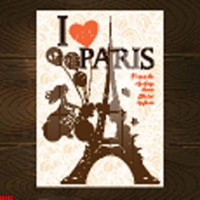 Cung cấp file tranh gốc File gốc in tranh paris tháp Eiffel LD362 độc quyền