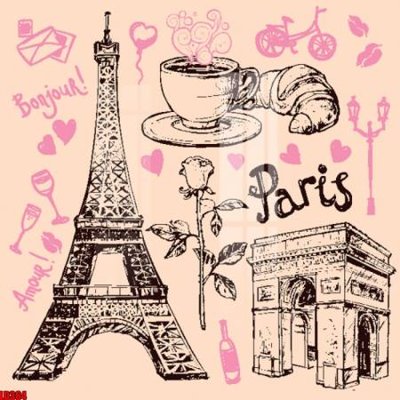 File gốc File gốc in tranh paris tháp Eiffel LD364 (cho in 3D) độc đáo