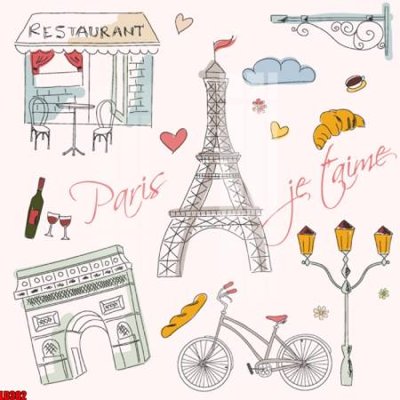 Ảnh gốc File gốc in tranh paris tháp Eiffel LD382 (siêu chi tiết) để in ấn