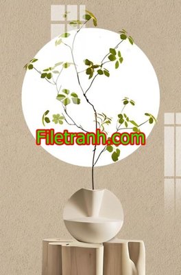 File gốc File in tranh decor gắn led LED1041 (in mica) cắt laser