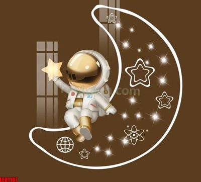 File in trần File in tranh decor gắn led LED1187 (file gốc) chủ đề vũ trụ