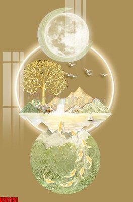 Download file gốc File in tranh decor gắn led LED1191 (in mica) trong suốt