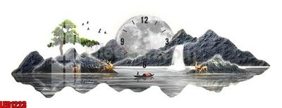 File tranh File in tranh decor gắn led LED1223 (bản gốc) treo quán cafe