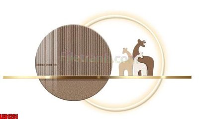 File tranh gốc File in tranh decor gắn led LED1251 (bản đẹp) độc quyền
