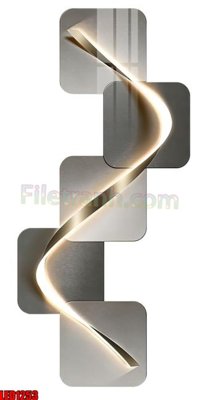 Download file gốc File in tranh decor gắn led LED1253 (in lụa) tranh 3D
