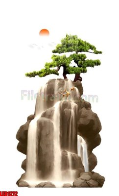 File tranh gốc in trần nhà File in tranh decor gắn led LED1272 3D