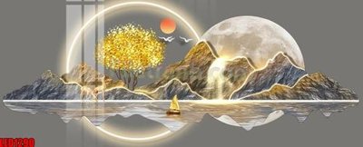 File gốc File in tranh decor gắn led LED1290 (PNG) trong suốt (transparent)