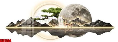 File in lụa File in tranh decor gắn led LED1304 (tân cổ điển) File in tranh decor gắn led LED1304