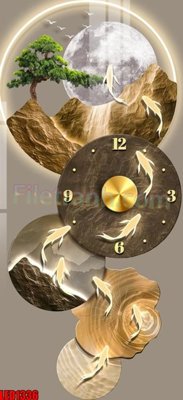 File gốc File in tranh decor gắn led LED1336 (PSD/TIFF) độ phân giải cao