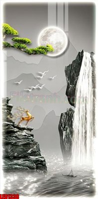 File tranh File in tranh decor gắn led LED1338 (gốc) chủ đề tĩnh vật