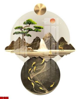 File PSD File in tranh decor gắn cắt led LED1505 (bản gốc) độ phân giải cao