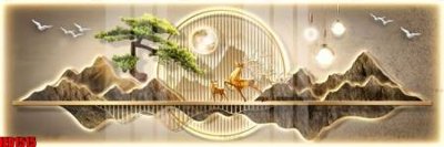 File PSD File in tranh decor gắn cắt led LED1515 (bản gốc) cho nhà in