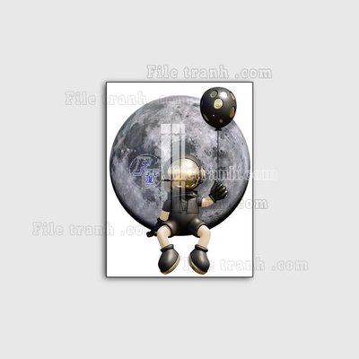 Download file gốc File in tranh decor gắn led LED168 (in mica) trong suốt