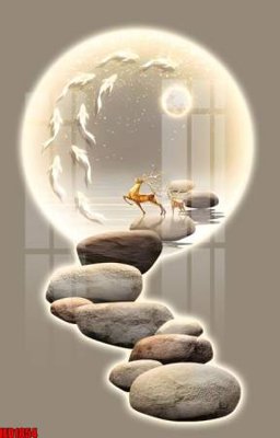 File in trần File in tranh decor gắn cắt led LED1854 (bản gốc) phong cảnh