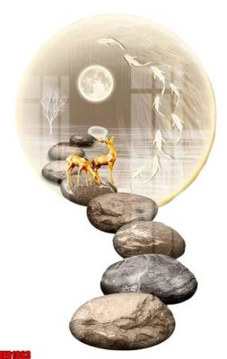 File tranh in trần 3D File in tranh decor gắn cắt led LED1883 (ảnh gốc)