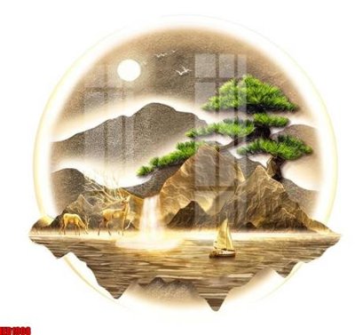 Ảnh gốc File in tranh decor gắn cắt led LED1908 (độ nét cao) in mica