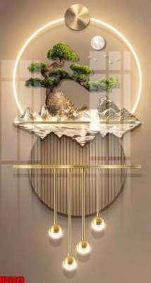 File gốc File in tranh decor gắn cắt led LED2019 (in lụa) trang trí tường