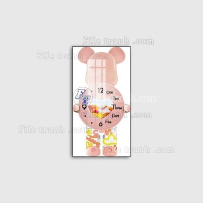 File in lụa File in tranh decor gắn led LED223 (hoa văn) File in tranh decor gắn led LED223