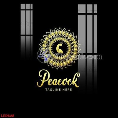 Tải file File in tranh decor gắn led LED268 (gốc) chủ đề phong thủy