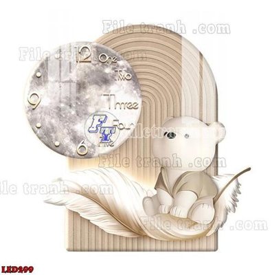 File in ấn File in tranh decor gắn led LED299 (bản gốc) từ file gốc