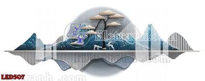 File tranh File in tranh decor gắn led LED307 (ảnh gốc) in trần xuyên sáng