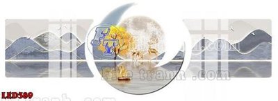 File PSD File in tranh decor gắn led LED389 (gốc) cho designer