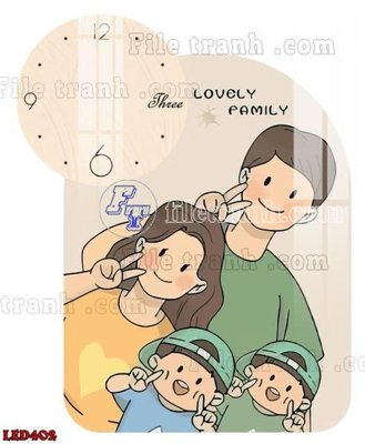 Tải file File in tranh decor gắn led LED402 (gốc) làm file in ấn